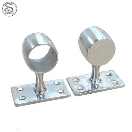 316 Stainless Steel Yacht Handrail Mirror Polished Stanchion