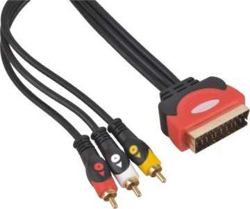 factory direct sell high quality over molded 21P male to male scart cable, usb scart cable