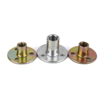 M10 Brad Hole Tee Nut with Screws: A Comprehensive Guide to Carbon Steel T-Nuts with Zinc Plating and Round Base, Ideal for Furniture Hardware Applications