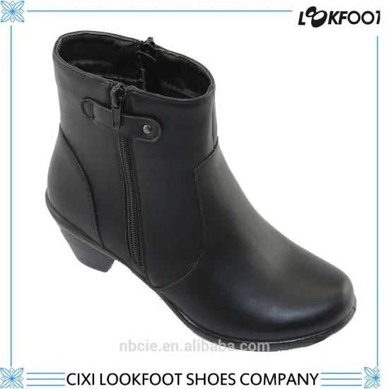 Wholesale winter designs pu leather ladies botties new style shoes