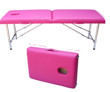 Pink Color Beauty Salon: Very Comfortable and Adjustable Folding Beds for a Happy Mood