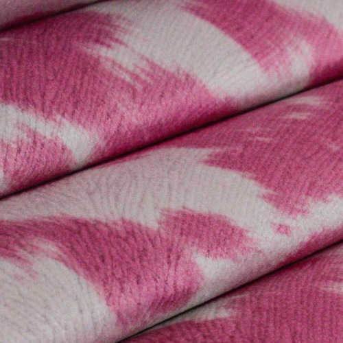 Velvet 100% Polyester Knitted Printed Fabric for Upholstery