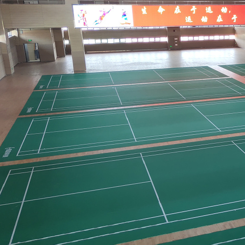 Alfombrilla de bádminton de PVC para interiores / suelo de pista de bádminton