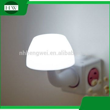 children plastic mini cartoon mushroom electric plug socket led sensor day night lamp light