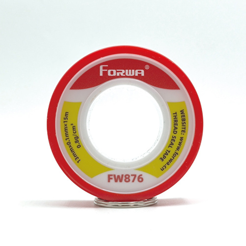 Cinta selladora de roscas de PTFE blanca para fugas de agua.