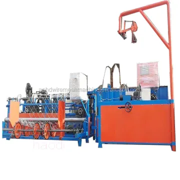 Automatic Cyclone Fence Mesh Machine - Electric Control Galvanized Diamond Shape Chain Link Fence Mesh Machine