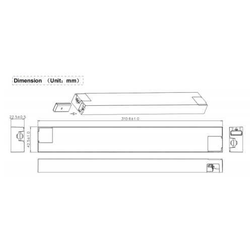 Драйвер святлодыёдаў zigbee з пастаянным напружаннем 80 Вт