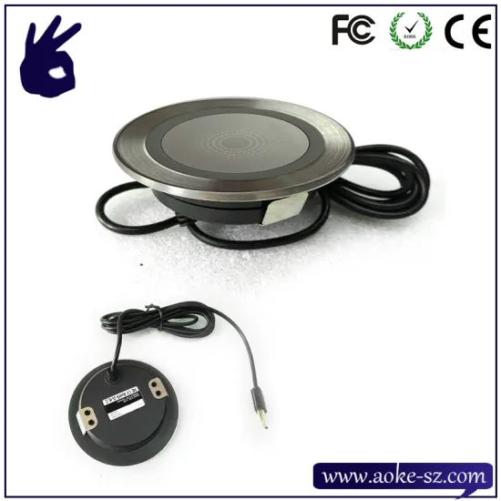 Table Desk Furniture Wireless Charger with Ce FCC Certification