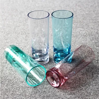 16oz Plastic Clear Tall Collins Glasses - Barware & Highball Cocktail Cups