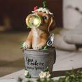 Garden Statue Dog Figurine