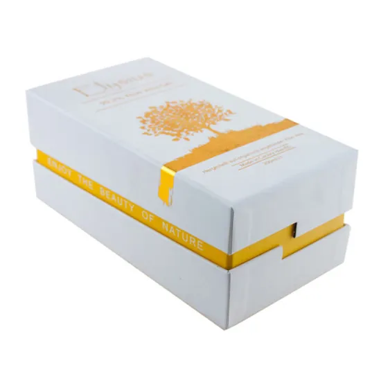 Customized Gold Stamping Essential Oil Gift Paper Packaging