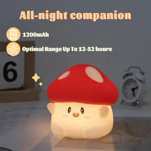 Грибной ночной свет для атмосферы спальни