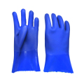 Niebieskie rękawiczki zanurzone PVC Sandy Skończenie 11 cali