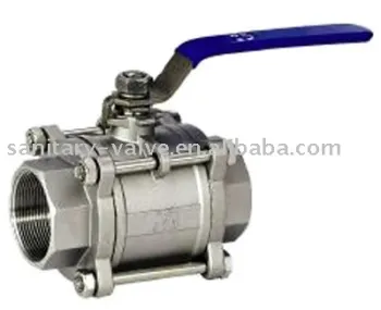 Stainless steel 3PC ball valve