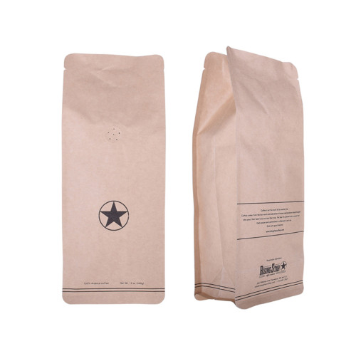 Bolso de café tostado 100% compostable