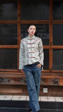 Dunhuang Dream New Chinese Style Mulberry Sutera Vest