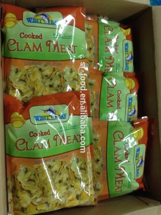 frozen seafood boiled clam meat