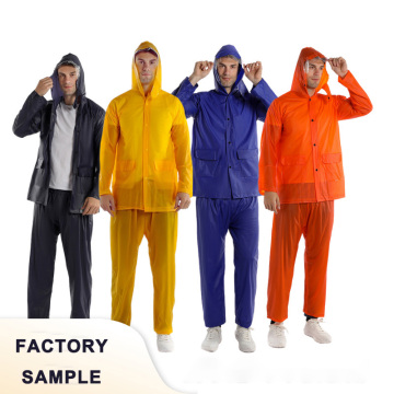 Custom Logo PVC Raincoat and Rain Pants Set for Women - Soft and Durable Outdoor Protection