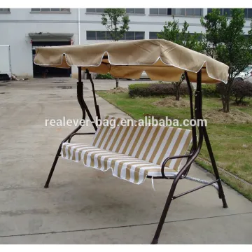 Popular promotion 3 seats outdoor garden swing chair