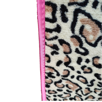 Gedrukt Coral Fleece Velvet Cover Edge Blanket