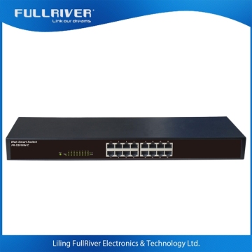 16 Port Switch 10/100 Mbps Managed Fast Ethernet Network Switch / Smart Switch