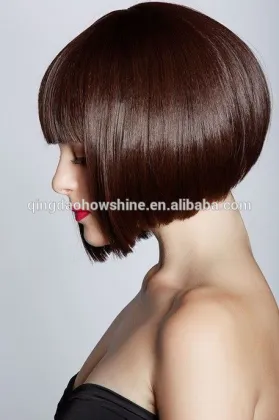 High quality Peruvian human hair u part bob wigs