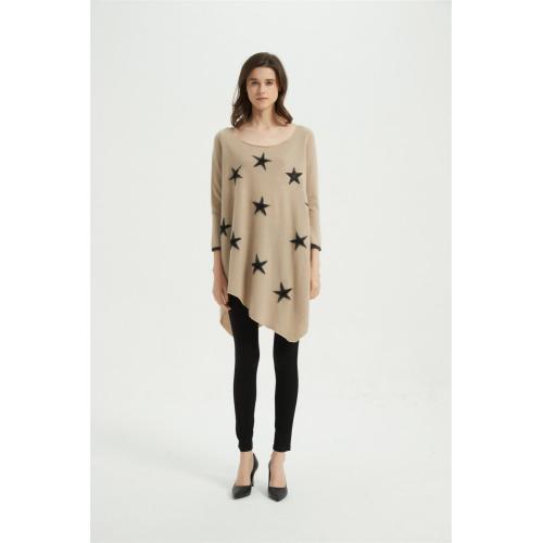 Women new design high quality cashmere sweater with felt emb