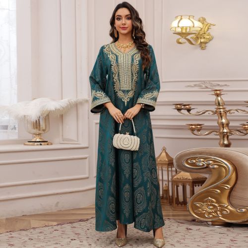 لباس شب لاکچری فابریک ژاکارد
