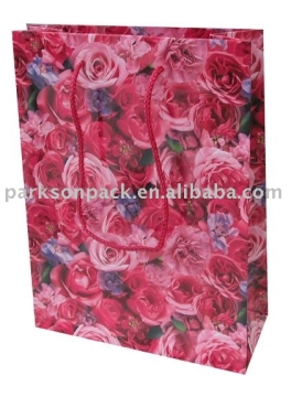 colored paper gift bag