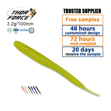 THORFORCE OEMODM 100mm/120mm Worm Soft Bait Lures - Fishing Artificial Silicone Swimbait