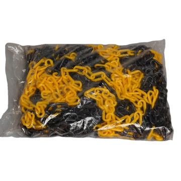 Wholesale Multicolour 6mm/8mm Plastic Safety Link Warning Chains - Bagged Plastic Barricade Chains
