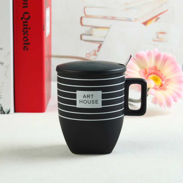 Ceramic Stripe Coffee Mug