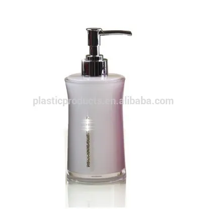 Translucence plastic lotion pump bottle for hotel