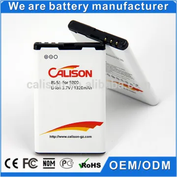 China mobile phone battery making 1500mAh BL-5J for Nokia
