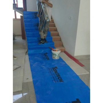 China Plastic Floor Protector Roll, Temporary Hardwood Floor Protection