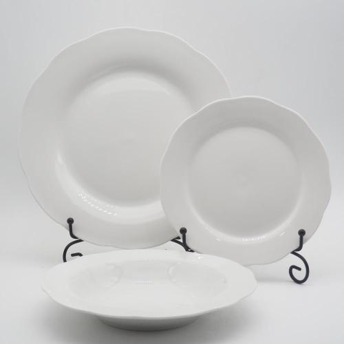 Novo conjunto de jantar de design, elegância de porcelana fino, conjunto de jantar de porcelana em forma de flor