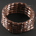 Coffee Hematite 18 Faded Tube Beads 5X8MM Grado AB