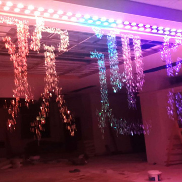 Cortina de água digital personalizada para paisagens internas de shoppings