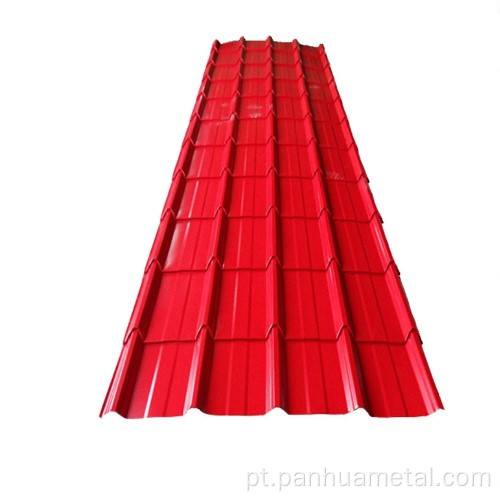 Placa de telhado de zinco de papelão corrugado placa de cobertura galvanizada