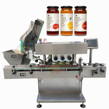 Customized Automatic Glass Jar ROPP Capping Machine with Uploading Device