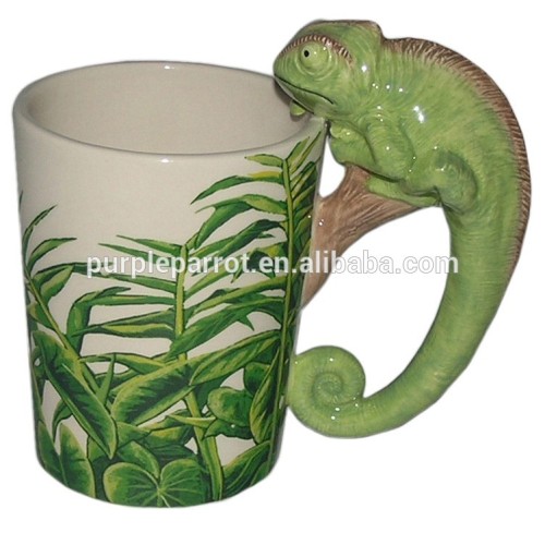 Ceramic Rainforest Chamelion Mug with Decal