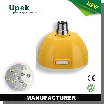 Rechargeable battery operated led light bulb