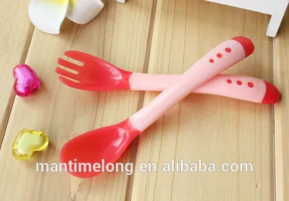 plastic baby spoon baby training spoon baby bottle spoon