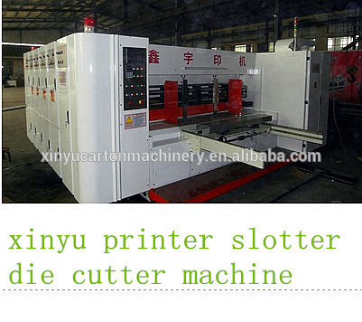 (Lead-edge) high speed flexo printing & slotting & rotary die-cutting & stacking machine, Corrugated Cardboard Carton Box