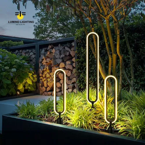 Waterproof Oval Lawn Lamp: Lumind Outdoor LED Garden Lighting - A Simple Landscape Solution