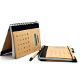 Brown Paper Hardcover Calculadora Notebook Excutive com caneta