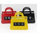 Elegant Handbag Mode Funny Flip Clock