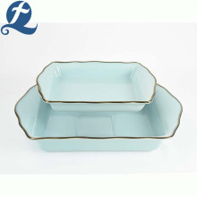 Bakeware retangular de porcelana Phnom Penh irregular