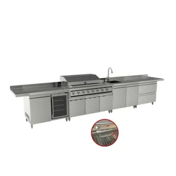 Furniture Design Island Outdoor Kitchen Stainless Steel Storage Cabinet for Home