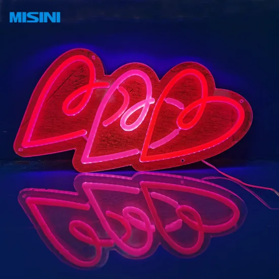 Hot Selling Heart Decor Valentine's Neon Lights Acrylic LED Sign